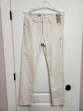 NWT Levi's 511 Slim Fit Jeans Cream size 34x32